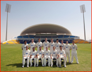 Team photo, 2011 season opener v MCC, Abu Dhabi