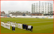 Two minutes silence before the  match against Sussex