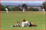 One man and a dog, Australia.