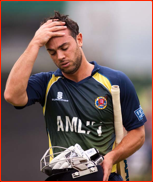 A tired looking Mark Pettini, T20 Finals day, 2010 