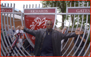 Sir Vivian Richards opens the gates named after him