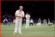 Peter Roebuck captains an England X1 v Holland in 1989