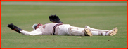 Wicket keeper Jack Russell floored