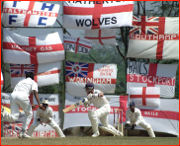 England's Alec Stewart bats v Sri Lanka. 2nd Test, Kandy.