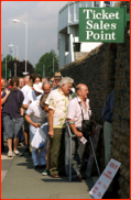 Spectators at Trent Bridge for the quarter final, v Essex, 97