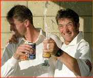 England's Watkin & Maynard after the 1993 Ashes