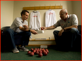 Test umpires Billy Bowden & Daryl Harper, Lord's.