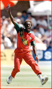 Henry Olonga appealing.