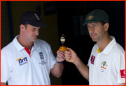 Captains Andrew Strauss & Ricky Ponting, Brisbane.