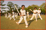 Cricket lesson, Mumbai.