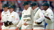 Heath Streak & team-mates, Lord's Test.