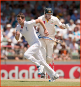 James Anderson & Michael Hussey, Perth.