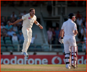 Ryan Harris celebrates Collingwood out, Perth.