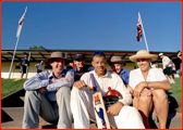 Andrew Symonds with his adoptive family, Queensland.