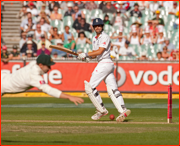 Alastair Cook past Phillip Hughes, Melbourne.