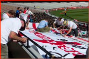 England flags, Melbourne.