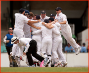 England celebrate, Sydney.