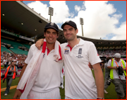 Alastair Cook & James Anderson, Sydney.