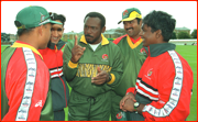 Coach Gordon Greenidge.