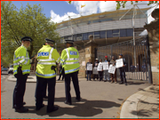 Anti-Zimbabwe protest, Lord's.